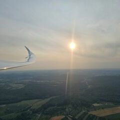 Flugwegposition um 17:58:34: Aufgenommen in der Nähe von Esslingen, Deutschland in 731 Meter